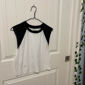 White and black flirtitude size XS tank top